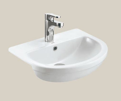Essentials Ivo / Flite 550mm Semi Basin w/ One Tap Hole