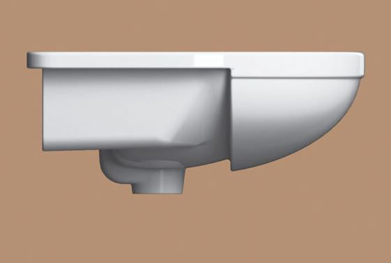 Essentials Ivo / Flite 550mm Semi Basin w/ One Tap Hole