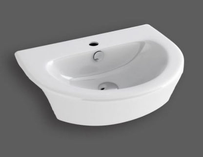 Essentials Arco  550mm Semi Countertop Basin With One Tap Hole