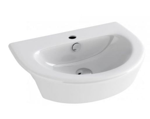 Essentials Arco  550mm Semi Countertop Basin With One Tap Hole