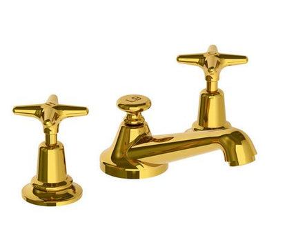 Lefroy Brooks Classic Basin Mixer w/ Star Handles & Waste