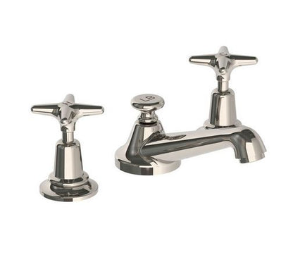 Lefroy Brooks Classic Basin Mixer w/ Star Handles & Waste