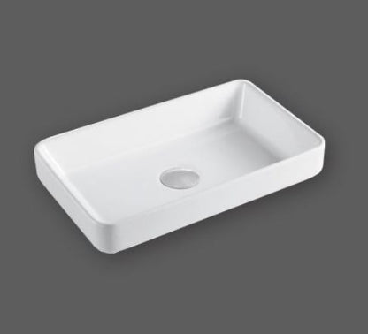 Essentials Arco square countertop basin 550mm