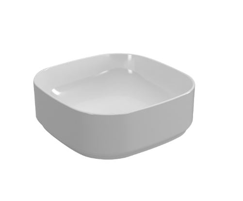 Essentials Ravine 400mm Countertop Basin in White Ceramic