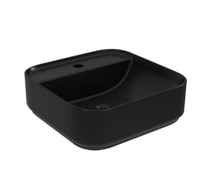 Essentials Ravine 400 x 420mm Bowl with One Tap Hole ??Black