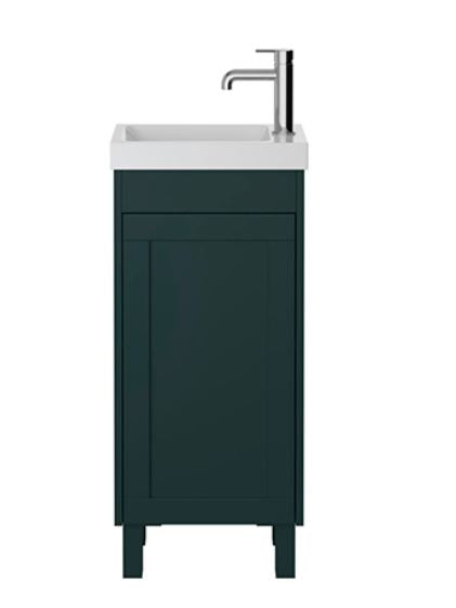 Lynton 400mm Cloakroom Floor Standing Classic Green