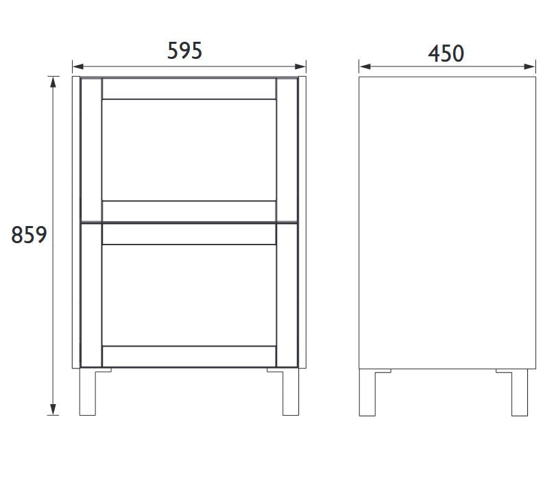 Lynton 600mm Wall Hung Classic Green