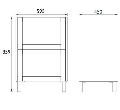 Lynton 600mm Wall Hung Classic Green