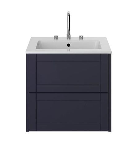 Lynton 600mm Wall Hung Vanity Unit Midnight Blue