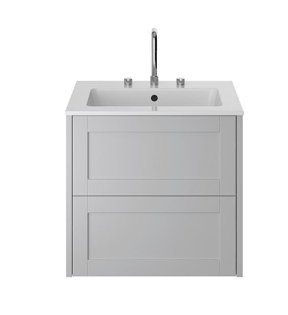 Lynton 600mm Wall Hung Dove Grey