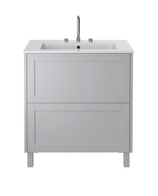 Lynton 800mm Floor Standing Vanity Unit Dove Grey