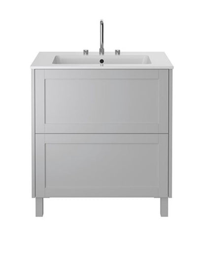 Lynton 800mm Floor Standing Vanity Unit Dove Grey