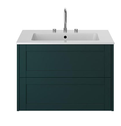 Lynton 800mm Wall Hung Vanity Unit Classic Green