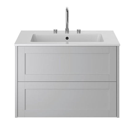 Lynton 800mm Wall Hung Vanity Dove Grey
