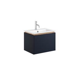 Mada Indigo Wall Mounted 500mm Rectangular Vanity Unit- Blue