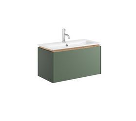 Mada Sage Green Wall Hung Rectangular 700mm Vanity Unit