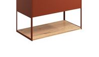 Mada Wall Mounted Rectangular Shelf & Frame Soft Clay 700mm