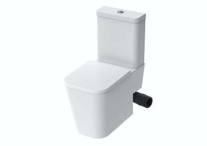 SANEUX Matteo Rimless WC with Pan Close Coupled Right Hand Soil Exit