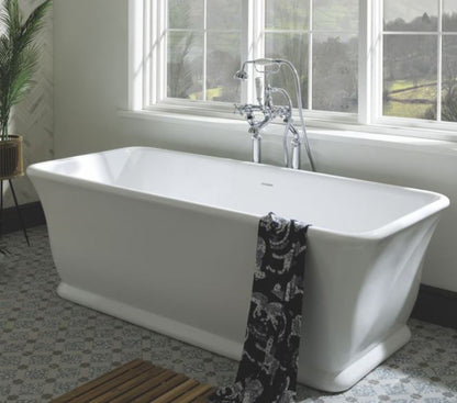 BC Designs Magnus Bath 1680 x 750mm Polished White Freestanding Bath