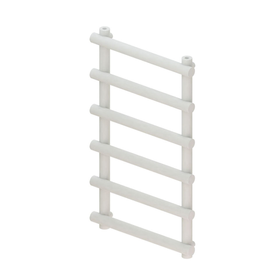 Eastbrook Marlow 1150 x 600mm Rail On Rail Heated Towel Rail Matt White