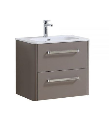Essentials Suburb 600mm x 395mm Double  Drawer Mounted Cabinet Matt Ash