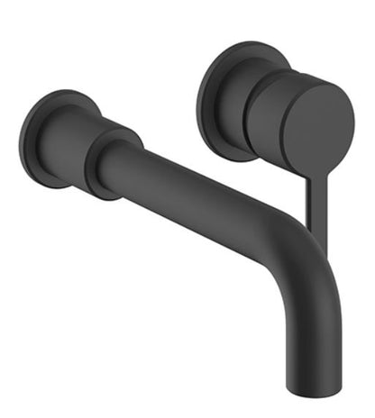Dartmouth 2TH Wall Mounted Basin Mixer Matt Black