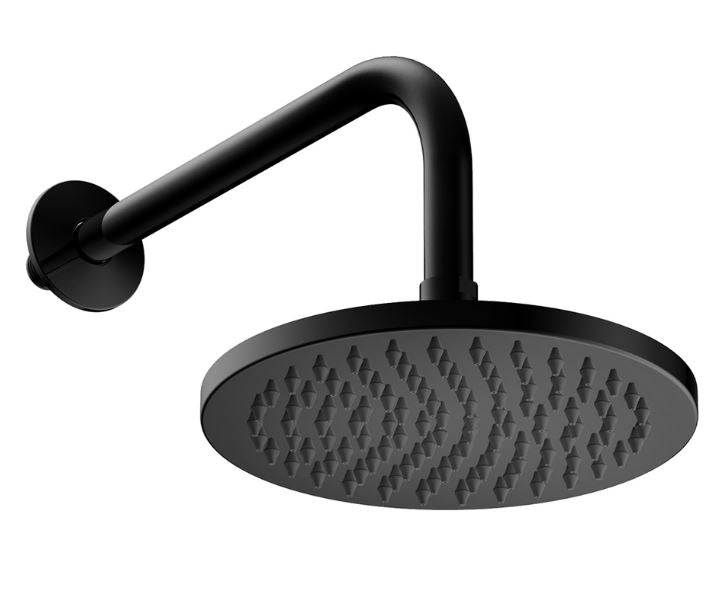 Hoxton 290mm Rain shower head and arm Matt Black