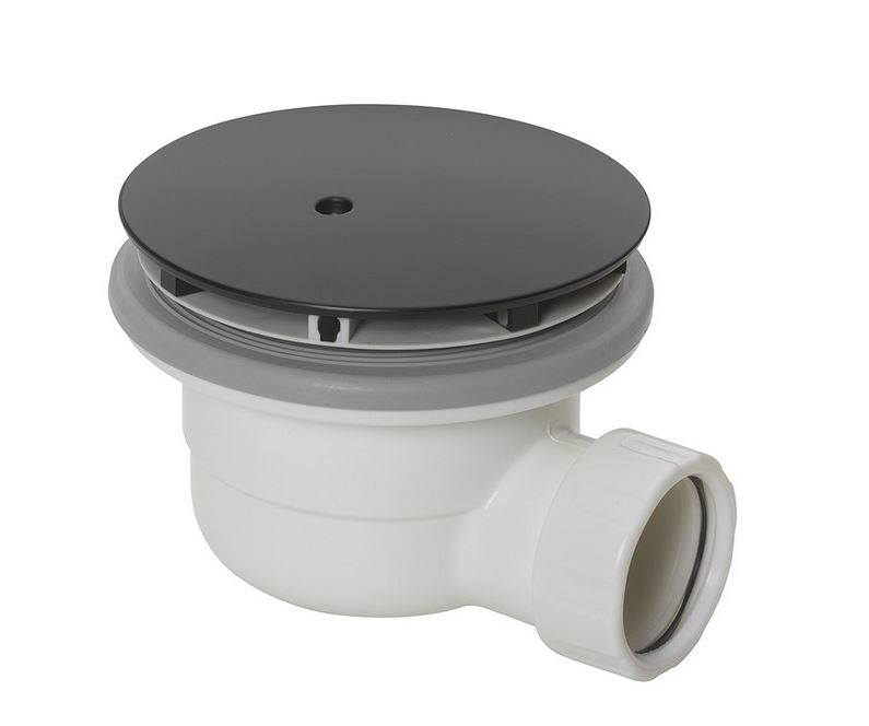 Britton High Flow Shower Waste Matt Black