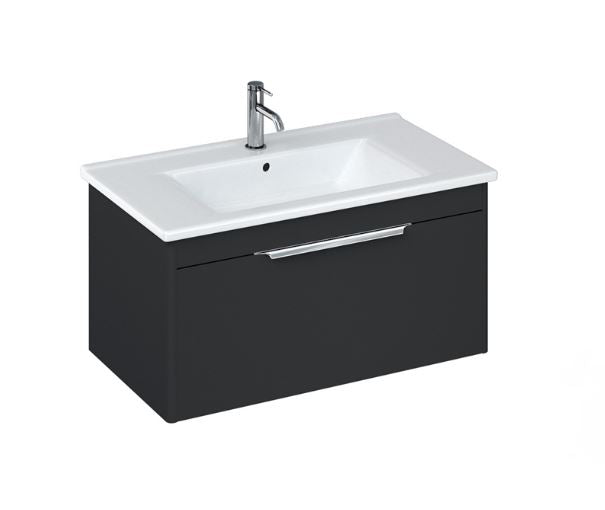Shoreditch 850mm Wall Mounted single drawer Matt Grey