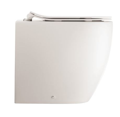 Crosswater Glide II Back to Wall Rimless Pan - Matt White
