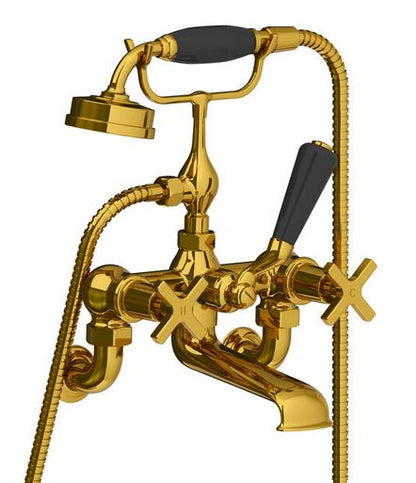 Lefroy Brooks Mackintosh Wall Mounted Bath Shower Mixer With Hose & Handset (choose finish)