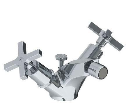 Lefroy Brooks Mackintosh Monobloc Bidet Mixer & Pop Up Waste (choose finish)