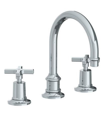 Lefroy Brooks Mackintosh Tubular 3 Hole Basin Tap - Chrome