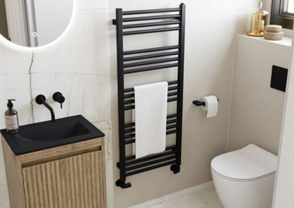 Crosswater Flute 470mm Midnight Black No Tap Hole Basin