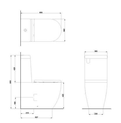 Milan Close Coupled Cistern