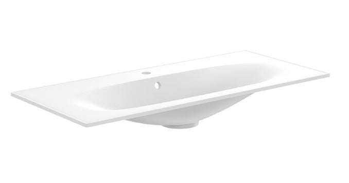 Crosswater Vergo 1000mm Cast Mineral 1 Tap Hole Basin