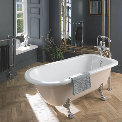BC Designs Mistley 1700x750mm Roll Top Bath w/ Feet Set 2