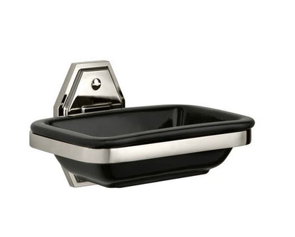 Lefroy Brooks Mackintosh Ceramic Soap Dish - Chrome