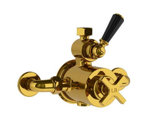 Lefroy Brooks Mackintosh Exposed Thermostatic Shower Valve - A/Gold