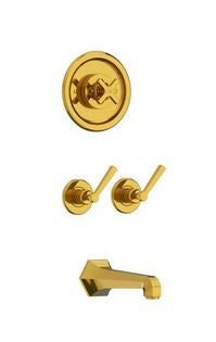 Lefroy Brooks Mackintosh Archipelago Thermostatic Bath Shower Mixer - Silver Nickel