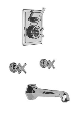 Lefroy Brooks MackintoshConcealed Thermostatic Shower Valve With Manual Bath Fill - Polished Brass