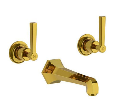 Lefroy Brooks Mackintosh Lever 3 Hole Wall Mount Mixer Set