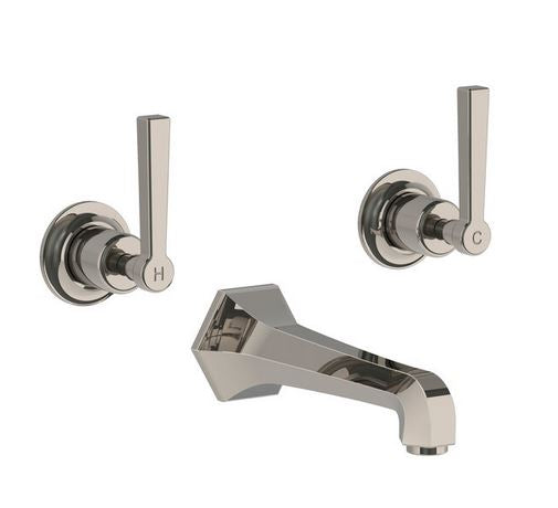 Lefroy Brooks Mackintosh Lever 3 Hole Wall Mount Mixer Set