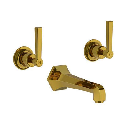 Lefroy Brooks Mackintosh Lever 3 Hole Wall Mount Mixer Set