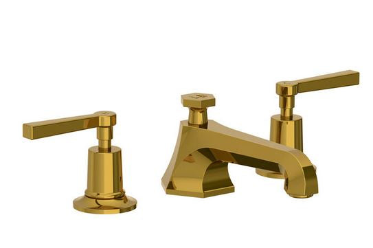 Lefroy Brooks Mackintosh Lever 3 Hole Basin Mixer With Pop Up Waste (choose finish)