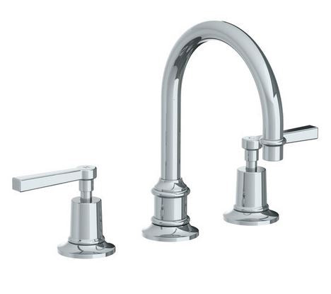 Lefroy Brooks Mackintosh Lever Tubular 3 Hole Basin Mixer With Click Clack Waste (choose finish)