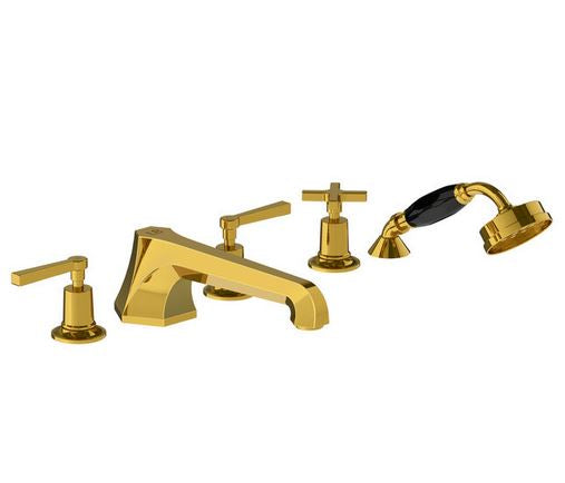 Lefroy Brooks Mackintosh Lever 5 Hole Bath Set with Diverter & Handshower - (choose finish)