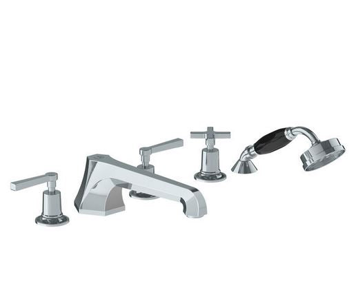 Lefroy Brooks Mackintosh Lever 5 Hole Bath Set with Diverter & Handshower - (choose finish)