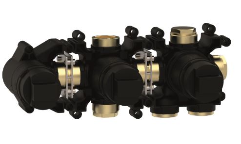 Crosswater Module 2 Outlet Concealed Valve 1701