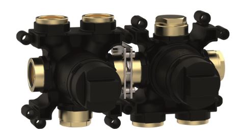 Crosswater Module 3 Outlet Concealed Valve 2500R